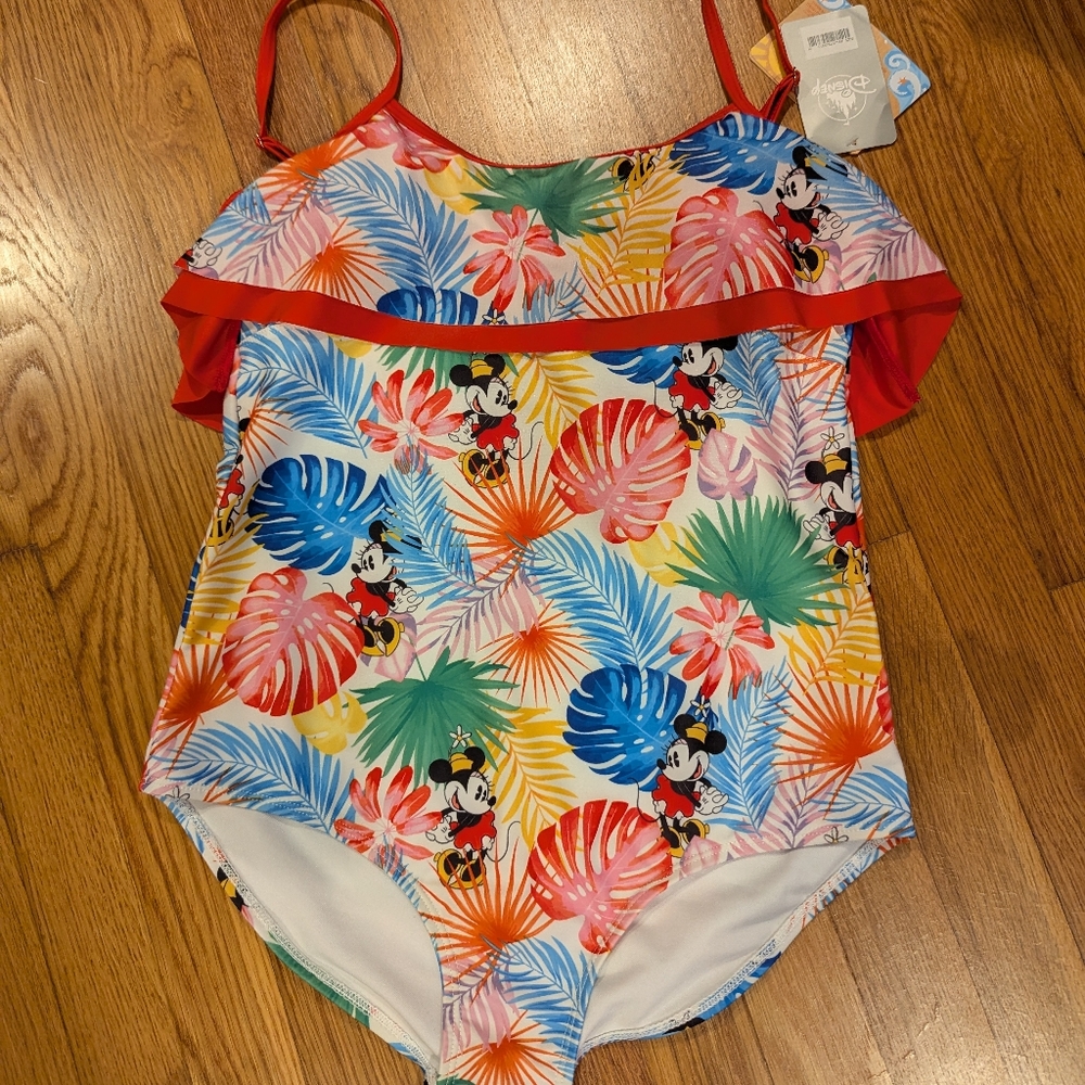 Disney Store Minnie Mouse Disney Swimsuit, Size Large